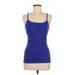 Lululemon Athletica Active Tank Top: Blue Solid Activewear - Women's Size 6