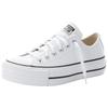 Sneaker CONVERSE "CHUCK TAYLOR ALL STAR PLATFORM LEATHER", Gr. 40, weiß (weiß, weiß), Leder, sportlich, Schuhe