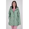 Regenjacke DEPROC ACTIVE "Friesennerz ANKERGLUT HVN", Damen, Gr. 44 (L), grau, Obermaterial: 100% Polyurethan; Futter: 100% Polyester, casual, figurumspielend, Langarm gerader Abschluss mit Druckknopf, Jacken, auch in Großen Größen erhältlich