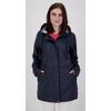 Regenjacke DEPROC ACTIVE "Friesennerz ANKERGLUT HVN", Damen, Gr. 40/42 (M), blau (navy), Obermaterial: 100% Polyurethan; Futter: 100% Polyester, casual, figurumspielend, Langarm gerader Abschluss mit Druckknopf, Jacken, auch in Großen Größen erhältlich