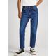 Relax-fit-Jeans PEPE JEANS "VIOLET" Gr. 28, L-Gr, blau (medium dark) Damen Jeans Weite