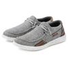 Slip-On Sneaker JOHN DEVIN, Herren, Gr. 45, grau, Obermaterial: 80% Lederimitat, 20% Textilmaterial. Futter: 100% Lederimitat. Decksohle: 100% Textilmaterial. Laufsohle: 100% Synthetik, unifarben mit Farbeinsatz, casual, Schuhe, Slipper,...