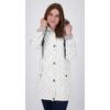 Regenjacke DEPROC ACTIVE "Friesennerz ANKERGLUTZAUBER", Damen, Gr. 40 (M), weiß, Obermaterial: 100% Polyurethan; Futter: 100% Polyester, casual, figurumspielend, Langarm gerader Abschluss mit Druckknopf, Jacken, auch in Großen Größen erhältlich