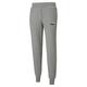 Trainingshose PUMA "ESS+ 2 COL LOGO PANTS FL CL" Gr. M, N-Gr, grau (medium gray heather) Herren Hosen Trainingshosen