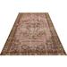 Brown 106 x 68 x 0.4 in Indoor Area Rug - Lofy Vintage Oriental Wool & Handmade Area Rug Cotton/Wool | 106 H x 68 W x 0.4 D in | Wayfair