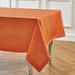 Solino Home Cotton Linen Hemstitch Tablecloth Cotton Blend in Orange/White | 104 W x 0.3 D in | Wayfair SHCL000TC104BORA