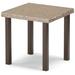 Telescope Casual Marine Grade Resin Outdoor Side Table Stone/Concrete/Glass/Metal in Brown | 20 H x 24 W x 24 D in | Wayfair 5N0DN2501