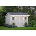 Little Cottage Company 10' W x 18' D Classic Saltbox Storage Shed in Brown/White | 102" H x 120" W x 240" D | Wayfair 10x20 CWSB-WPNK