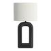 Orren Ellis Vasilos Metal Table Lamp Metal in Black/White | 31 H x 11 W x 16 D in | Wayfair 8348DD4577BC4D0AAD2AF7DE2E6DB5E4