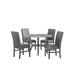 Red Barrel Studio® Hollyann Round 45" Dining Set Wood/Upholstered in Brown | 30 H x 45 W x 45 D in | Wayfair D97DF162463446F18271E64CA1AAA650