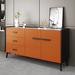 George Oliver Kaishon 70.87" Sideboard Wood in Orange/Black | 33.46 H x 70.87 W x 15.75 D in | Wayfair 3E00B34EBD424A3A9FE68F9EC82A5557