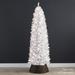 The Holiday Aisle® Lighted Artificial Christmas Tree - Stand Included, Metal in White | 6 ft | Wayfair DAD5CE336CE041BE9CCB566ACC60EE45