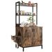Tucker Murphy Pet™ Cat House Furniture w/ 3 Shelves & Doors Metal/Manufactured Wood in Brown | 51.6 H x 24.6 W x 19.7 D in | Wayfair