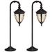 Bellagio 26 1/2"H Black Landscape LED Path Lights Set of 2