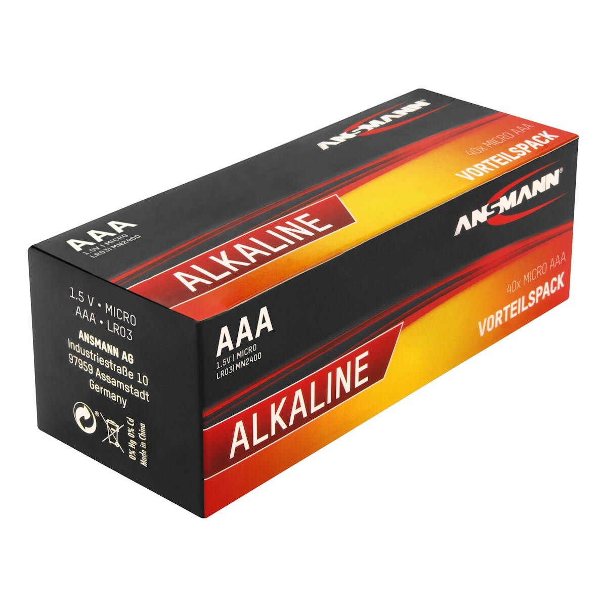 ANSMANN Batterie 1521-0015 Alkaline Micro AAA LR03 40St. Image