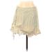 Shein Casual Mini Skirt Mini: Ivory Stripes Bottoms - Women's Size Large