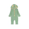 Long Sleeve Outfit: Green Print Bottoms - Size 3-6 Month