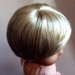 18" Girl Doll Boy Doll Blonde Pixie Short Hair BOB Wig Chic Doll Wig Doll Making Accessory New Year