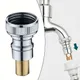 Brass Faucet Adapter Washing Machine Snap-on Automatic Water Stop Faucet Nozzle Connector Fits All
