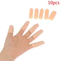 10pcs/set Silicone Gel Tube Hand Bandage Finger Protector Pain Relief Thumb Cap