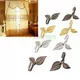 2Pcs Bronze Vintage Leaf Design Drapery Curtain Tieback Hold Back Hooks Multifunction Wall Hook