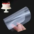 5 Pcs/set Transparent Plastic Soft Spatula Cake Cream Scraper Fondant Pastry Plain Smooth Jagged