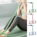 Yoga Pedal Puller tragbares Widerstands band 6-Rohr Pedal Knöchel Puller mehrfarbige Bauch trainer