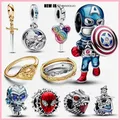 2024 New Hot Sale The Avengers Iron Man Shape Charm Beads Fit Pandora Charm Original Bracelet 925