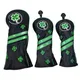 Golf Clover muster Headcover für Fahrer Fairway Hybrid Klinge Putter PU Leder Wasserdicht Vier