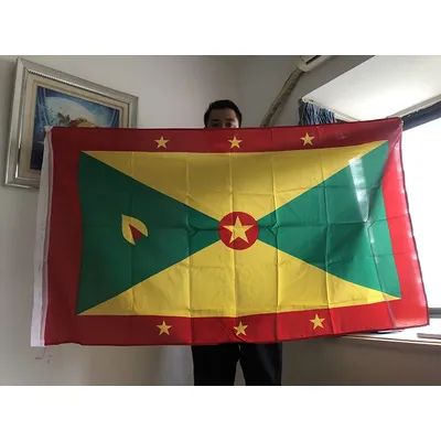 SKY FLAG Granada flag 90x150cm 3x5 Feet Polyester hanging Grenada flag Indoor Outdoor home