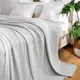 Summer Cooling Bamboo Fiber Blanket Thin Breathable Throw Blanket For Bed Sofa Travel Plaid Air