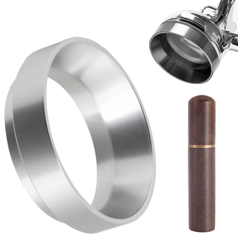 Kaffee-Dosierring, magnetisch, 49 mm, 51 mm, 53 mm, 58 mm, für Delonghi Breville Expobar Siebträger, Espresso-Dosiertrichter, Barista-Werkzeuge Image