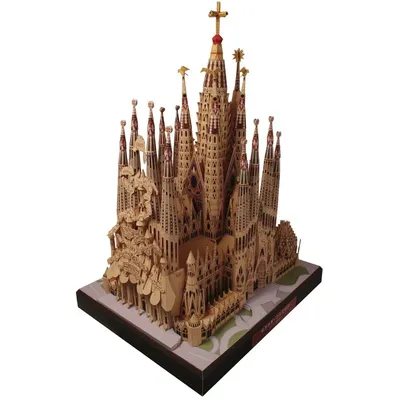 Heilige Familie GAUDI Barcelona Sagrada Familia Handwerk DIY Karte Papier Modell Kit Handgemachte Spielzeug Puzzles papercrafts Image