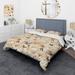 Designart "Boho Tropical Beige Butterfly Floral Wings" cottage bed cover set with 2 shams