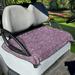FKELYI Glitter Star Pink Golf Cart Seat Cover 2-Person Portable Golf Seat Blanket Elastic Golf Cart Cushion Covers for More Comfortable Driving