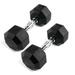 3 lbs Rubber Octagonal Dumbbell - Set of 2