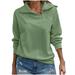 Posijego Half Zip Sweatshirt For Women Quarter Zip High Neck Long Sleeve Hoodie Solid Color Casual Pullover Shirt