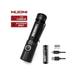 E8 1200lumens Brightness 18 650 Type-C Rechargeable LED Flashlight - IP67 Waterproof -170 m Beam Distance Tactical Flashlight for Household Outdoor Hiking Climbing Camping E8 Black