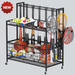 Sports Equipment Organizer Ball Storage Rack Ball Storage Garage Garage Organizer Rolling Sports Ball Storage Cart Black Steel