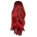 SUCS Full Synthetic Wavy Wig For Women Natural Red Long Curly Fashion Wigs wig