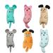 Teeth Grinding Catnip Toys Interactive Plush Cat Toy Mouse Shape Chewing Claws Thumb Bite Cat Mint For Cats Funny Little Pillow
