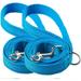 2-Pack 6FT Reflective Dog Leash for Large&Medium and Small Dogs Durable Nylon Leashes for Walking and Training 6 Foot Dog Leash with D Ring for Puppy 3/4 inch X 6FT(Blue&Blue 2-Pack)