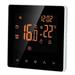 Walmeck Smart Thermostat Digital Controller LCD Display Touch Screen Week Programmable Electric Floor Heating Thermostat for Home School Office Hotel 16A