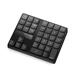 Tomshoo Durable Wireless Numeric Keypad 2.4G USB Charging Keyboard for Laptop PC Desktop Black