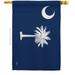 28 x 40 in. South Carolina American State House Flag with Double-Sided Horizontal Decoration Banner Garden Yard Gift