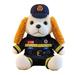 Waroomhouse Firemen Dog Stuffed Toy Rescue Dog Plush Firemen Dog Stuffed Plush with Clothes Hat Fuzzy Ears Soft Pp Cotton Filled Animal Rescue Puppy Plushie