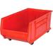 Mobile Hulk Plastic Stacking Bin Red - 16.5 x 29.87 x 11 in.