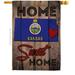 28 x 40 in. State Kansas Home Sweet American State Vertical House Flag with Double-Sided Decorative Banner Garden Yard Gift