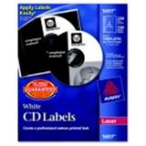 CD-DVD Laser Printer Label - Matte White - 250 Per Pack