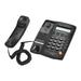 Desktop Corded Telephone Phone with LCD Display Caller ID Volume Adjustable Calculator Alarm Clock for House Home Call Center Office Company Hotel